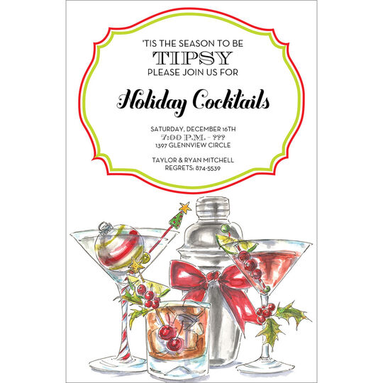 Holiday Spirits Invitations